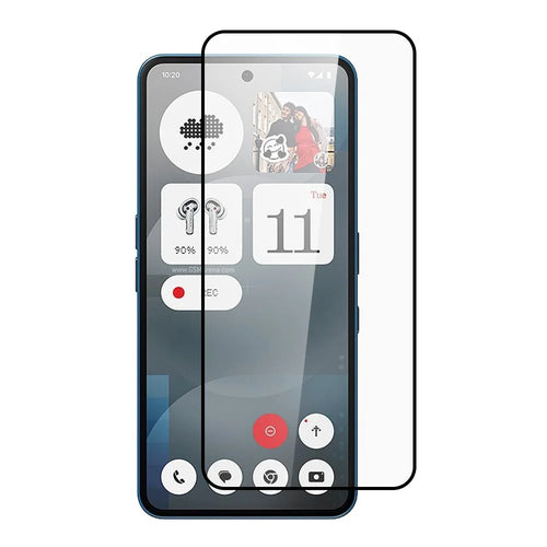 ITIETIE For Nothing Phone (3a) Lite 5G Screen Protector 0.25mm Full Glue Full Coverage High Aluminium-Silicon Glass Silk Printing Film - Transparent - 1