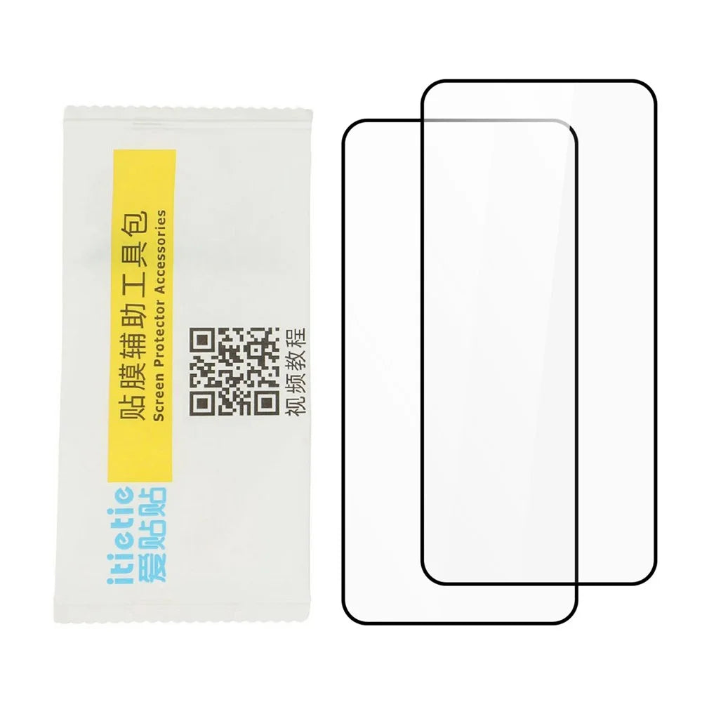 ITIETIE 2PCS For Nothing Phone (3a) Lite 5G Tempered Glass 0.25mm High Aluminum Full Screen Protector Silk Printing Film, Full Glue - Transparent - 4