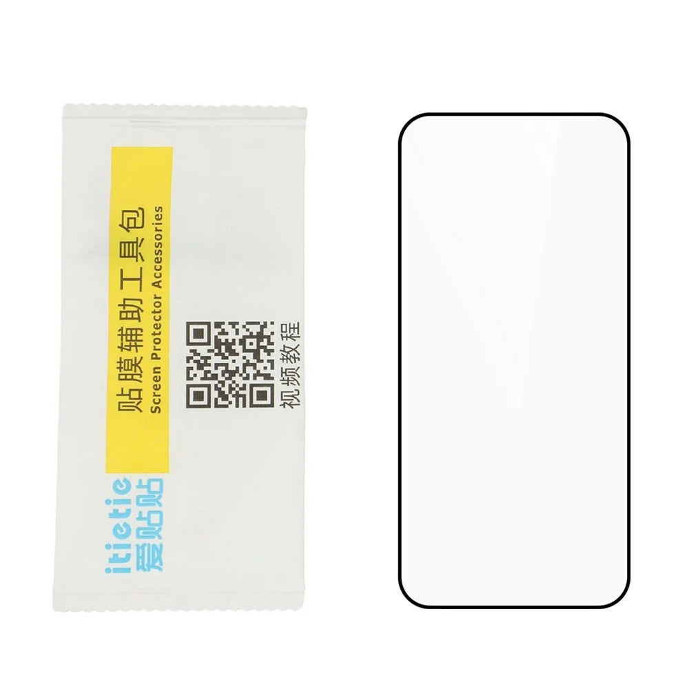 ITIETIE For Realme GT 8 5G  /  GT 8 Pro 5G Screen Protector 0.25mm Full Glue Full Coverage High Aluminium-Silicon Glass Silk Printing Film - Transparent - 4