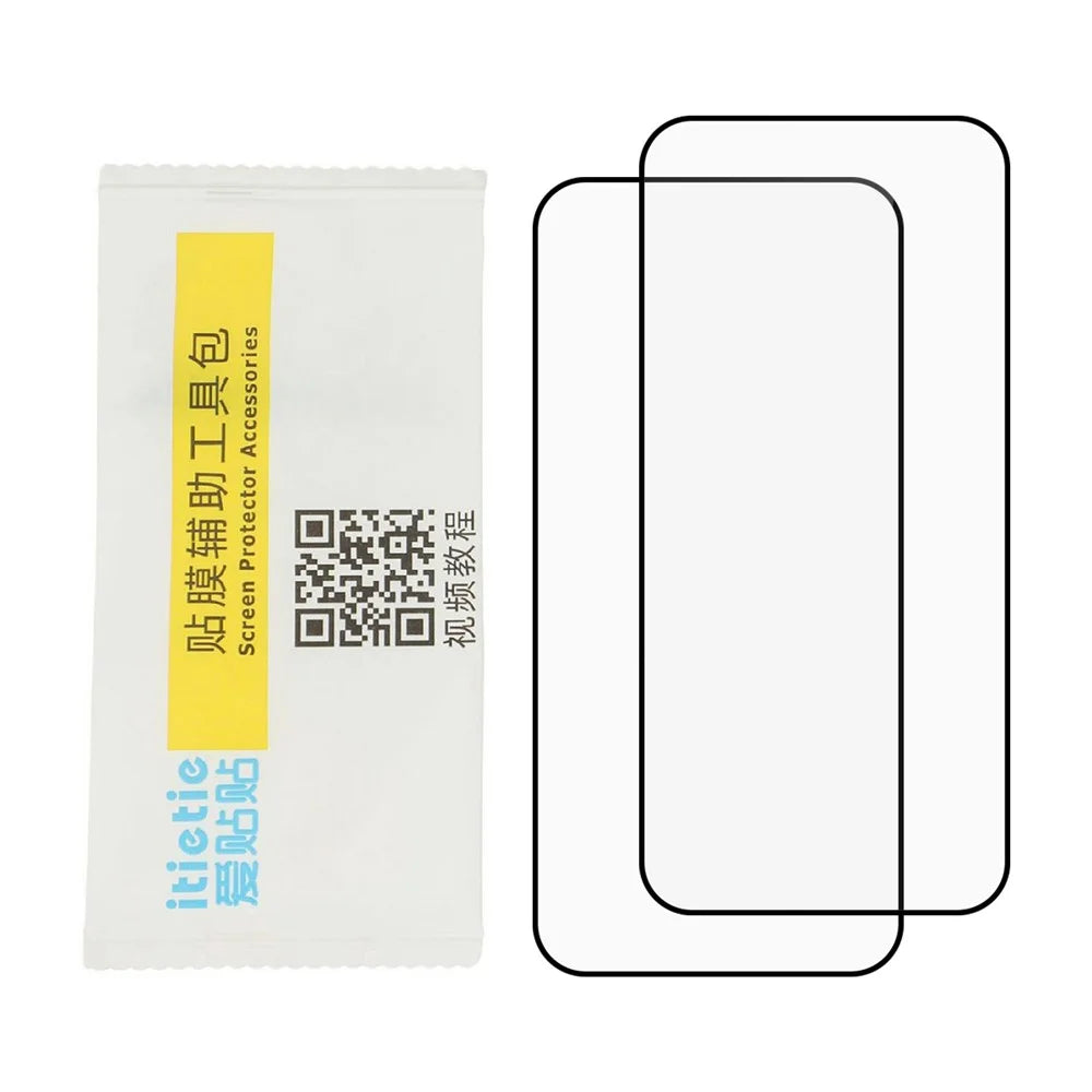 ITIETIE 2PCS For Realme Neo8 5G Tempered Glass 0.25mm High Aluminum Full Screen Protector Silk Printing Film, Full Glue - Transparent - 4