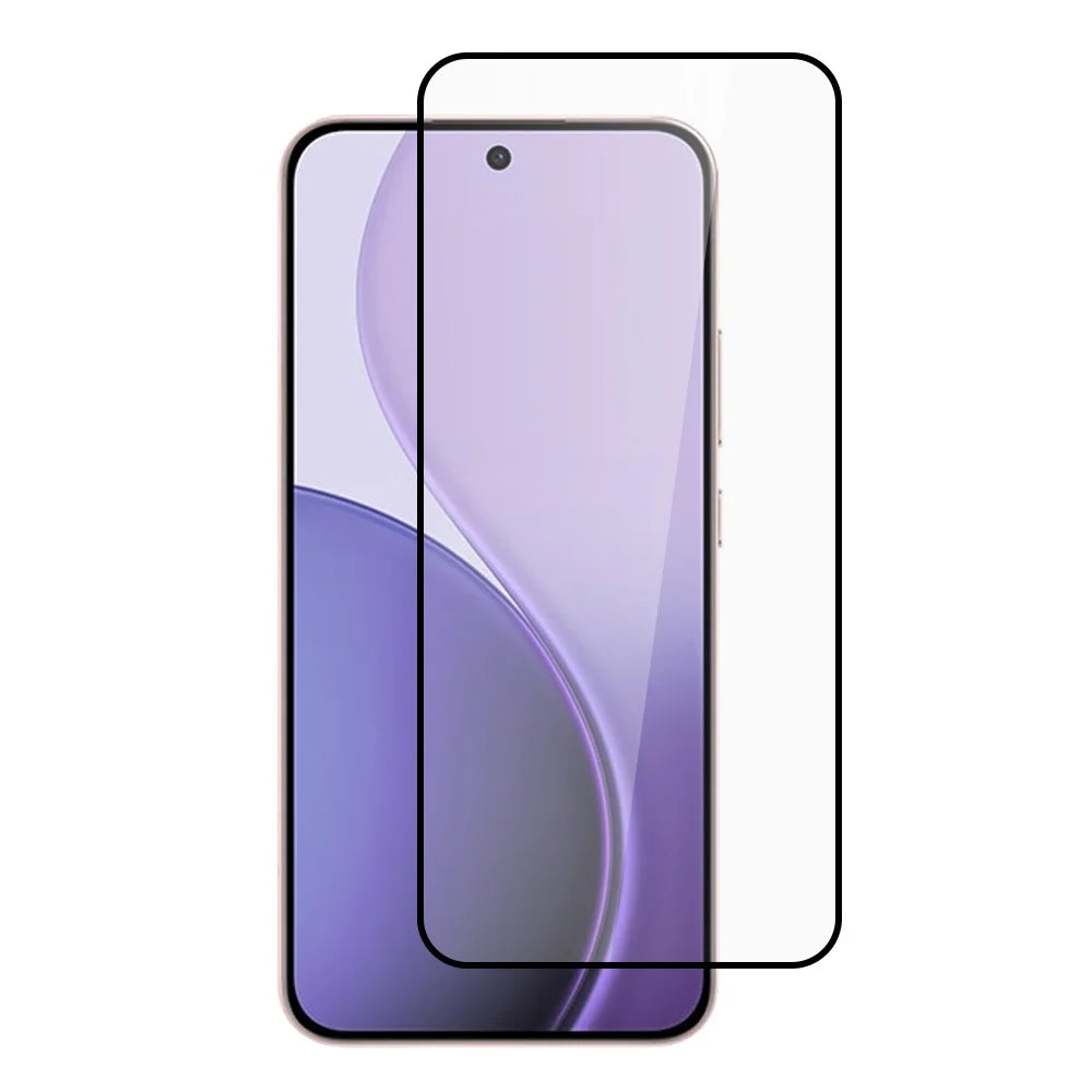 ITIETIE For Oppo Reno14 F 5G Screen Protector 0.25mm Full Glue Full Coverage High Aluminium-Silicon Glass Silk Printing Film - Transparent - 1