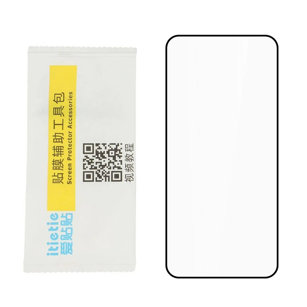 ITIETIE For Oppo Reno14 F 5G Screen Protector 0.25mm Full Glue Full Coverage High Aluminium-Silicon Glass Silk Printing Film - Transparent - 4