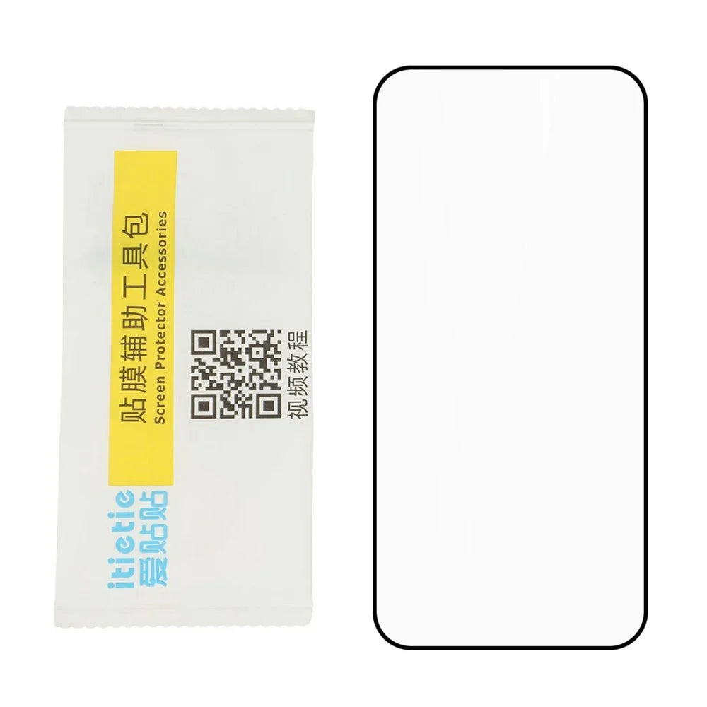 ITIETIE  Silk Printing Tempered Glass For Oppo Reno15 Pro 5G (Global)  /  Reno15 5G (China) 0.25mm High Aluminum Full Screen Protector, Full Glue - Transparent - 4