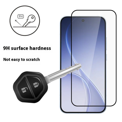 ITIETIE 2PCS Silk Printing Tempered Glass For Oppo Reno15 Pro 5G (Global)  /  Reno15 5G (China) 0.25mm High Aluminum Full Screen Protector, Full Glue - Transparent - 2
