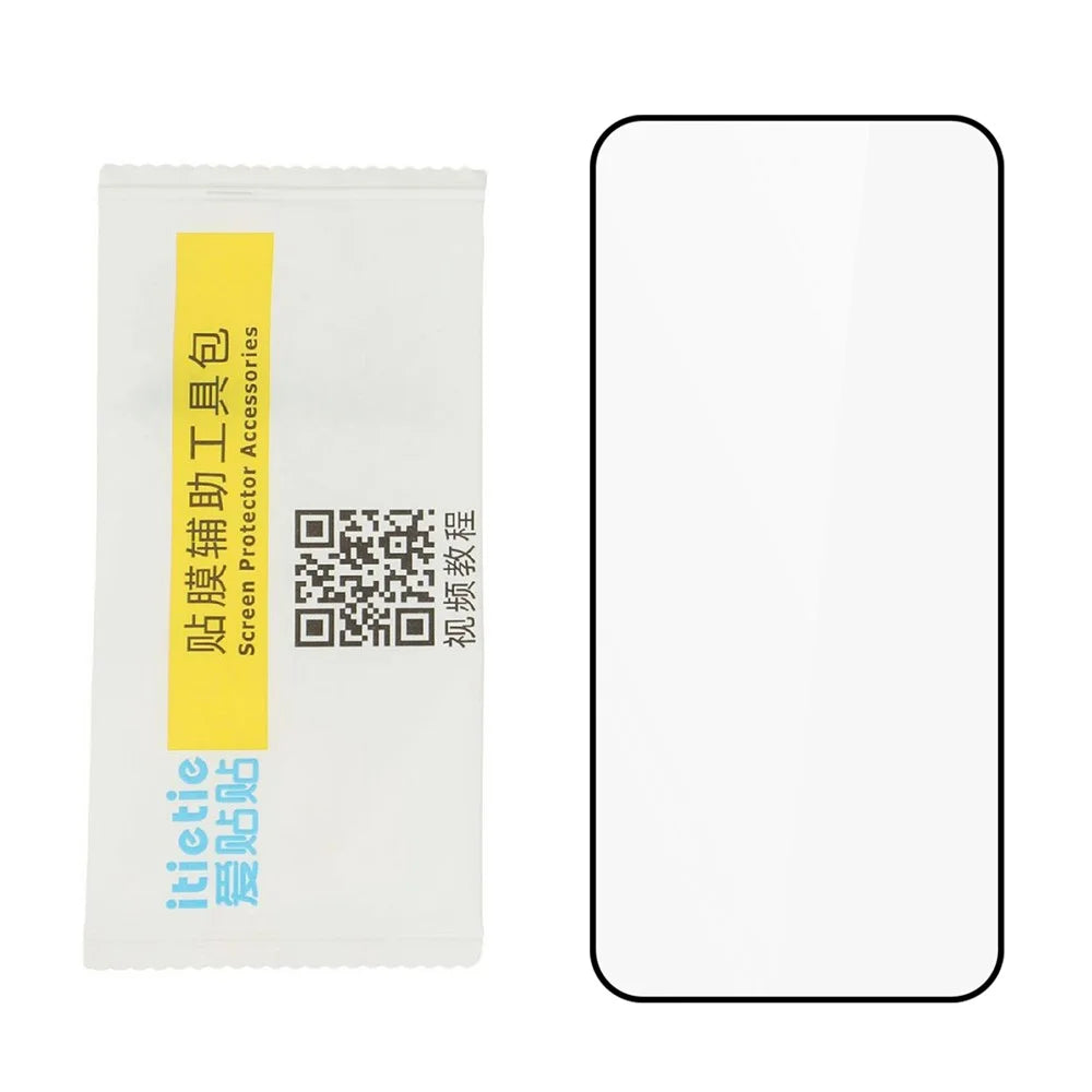 ITIETIE For Oppo Find X9 5G Silk Printing Tempered Glass 0.25mm High Aluminum Full Screen Protector, Full Glue - Transparent - 4