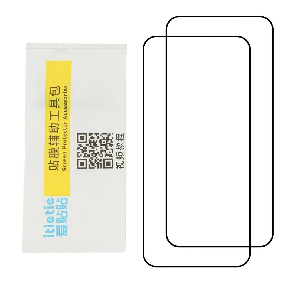 ITIETIE 2PCS For Oppo Find X9 5G Silk Printing Tempered Glass 0.25mm High Aluminum Full Screen Protector , Full Glue - Transparent - 4