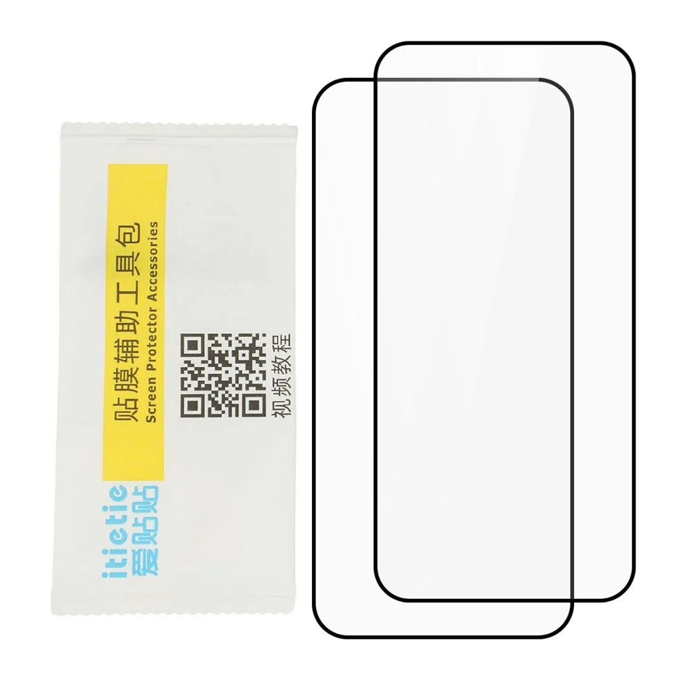 ITIETIE 2PCS For Oppo Find X9 Pro 5G Silk Printing Tempered Glass 0.25mm High Aluminum Full Screen Protector, Full Glue - Transparent - 4