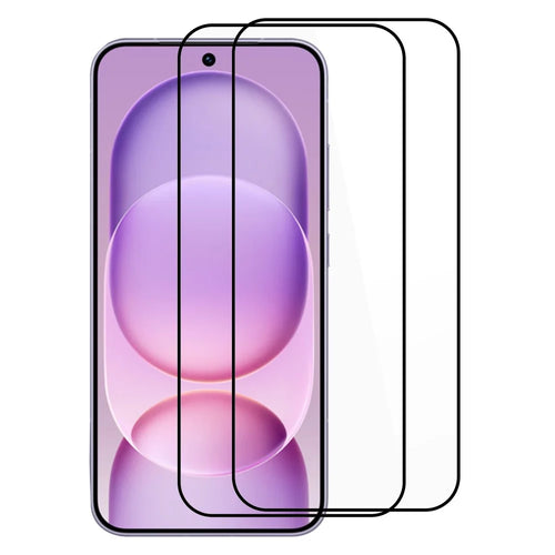 ITIETIE 2PCS For Honor Magic8 Pro Air 5G Silk Printing Tempered Glass 0.25mm High Aluminum Full Screen Protector, Full Glue - Transparent - 1