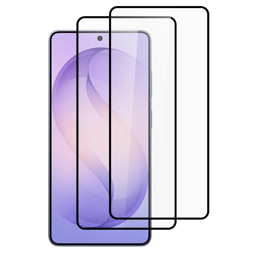 ITIETIE 2PCS For Samsung Galaxy S26 Ultra Silk Printing Tempered Glass 0.25mm High Aluminum Full Screen Protector, Full Glue - Transparent - 1