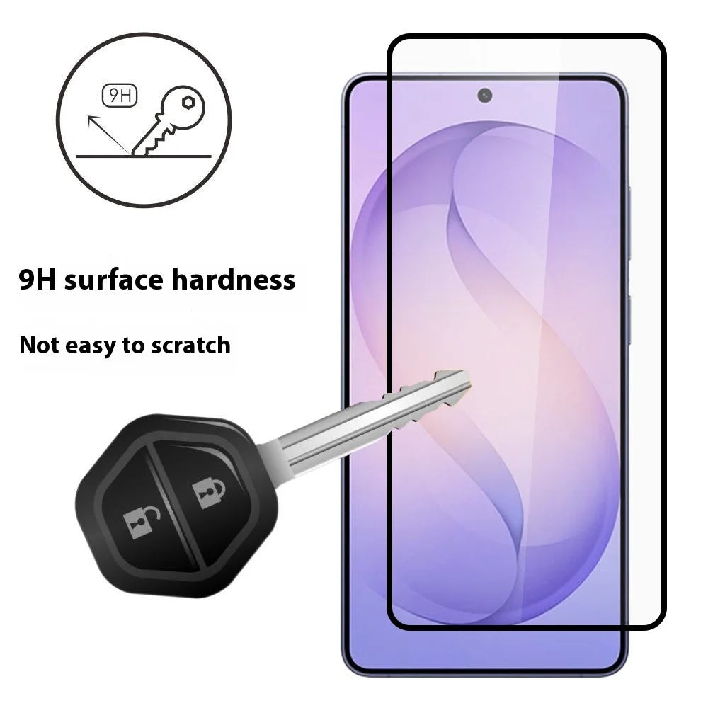 ITIETIE 2PCS For Samsung Galaxy S26 Ultra Silk Printing Tempered Glass 0.25mm High Aluminum Full Screen Protector, Full Glue - Transparent - 2