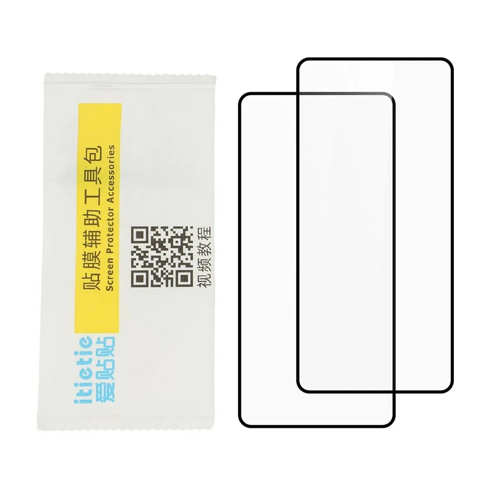 ITIETIE 2PCS For Samsung Galaxy S26 Ultra Silk Printing Tempered Glass 0.25mm High Aluminum Full Screen Protector, Full Glue - Transparent - 4