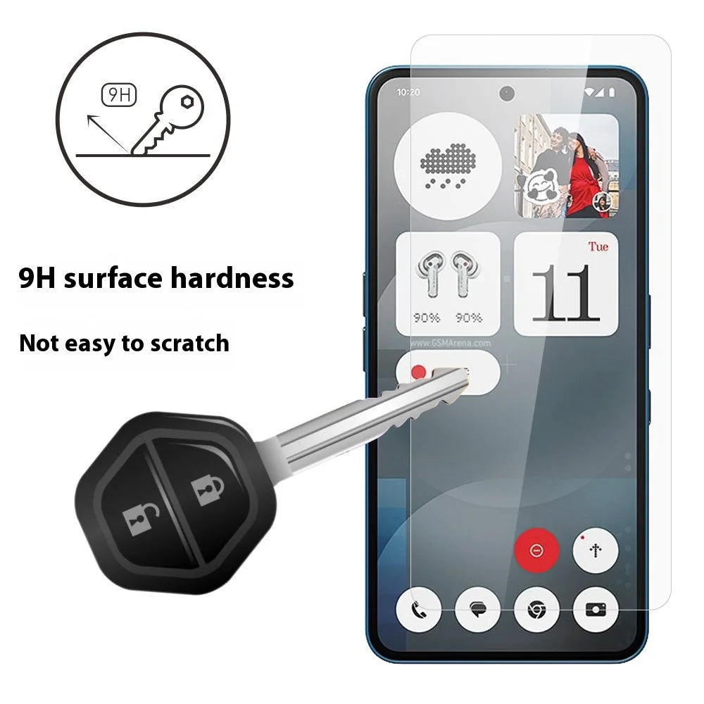 ITIETIE For Nothing Phone (3a) Lite 5G Screen Protector 0.25mm Full Glue High Aluminium-Silicon Glass Film (NOT Complete Covering) - Transparent - 3