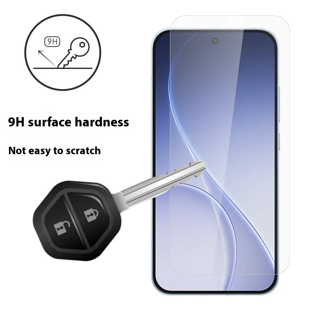 ITIETIE 2PCS Silk Printing Tempered Glass For Oppo Reno15 Pro 5G (Global)  /  Reno15 5G (China) 0.25mm High Aluminum Screen Protector, Full Glue, Not Complete Covering - Transparent - 3