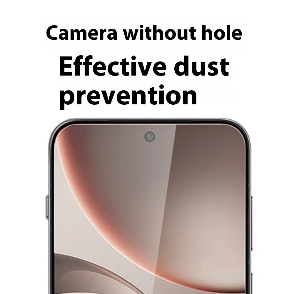 ITIETIE 2PCS For Oppo Find X9 5G Silk Printing Tempered Glass 0.25mm High Aluminum Screen Protector, Full Glue, Not Complete Covering - Transparent - 5