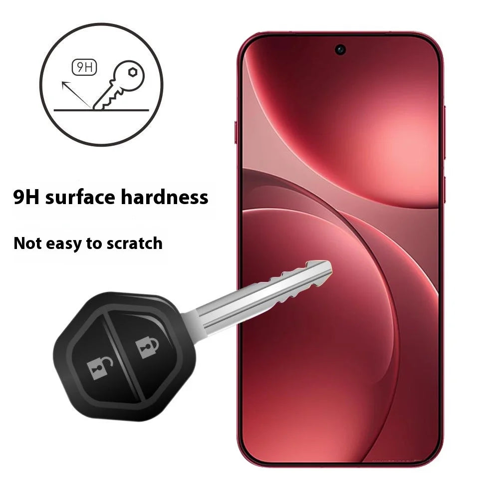 ITIETIE 2PCS For Oppo Find X9 Pro 5G  Silk Printing Tempered Glass 0.25mm High Aluminum Screen Protector, Full Glue, Not Complete Covering - Transparent - 3