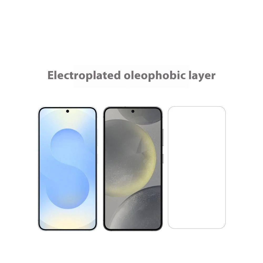 ITIETIE 2PCS For Samsung Galaxy S26 Silk Printing Tempered Glass 0.25mm High Aluminum Screen Protector, Full Glue, Not Complete Covering - Transparent - 6