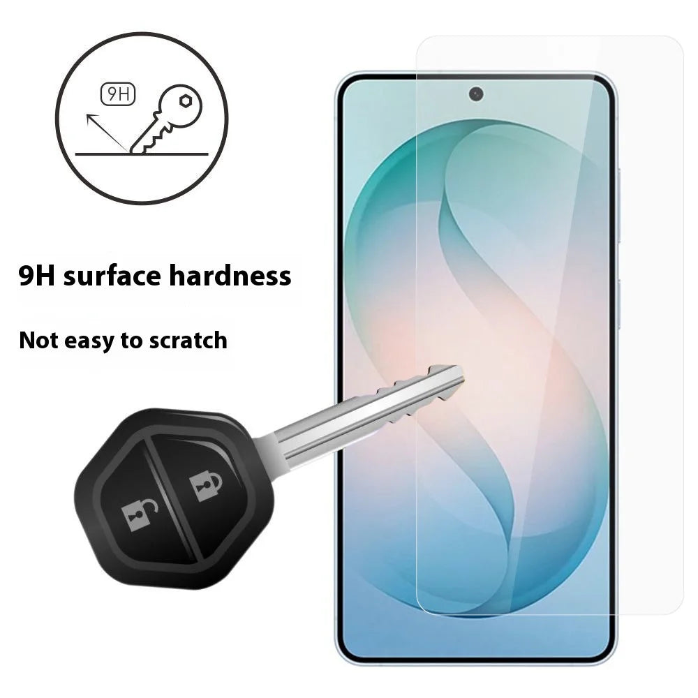 ITIETIE For Samsung Galaxy S26+ Silk Printing Tempered Glass 0.25mm High Aluminum Screen Protector, Full Glue, Not Complete Covering - Transparent - 3