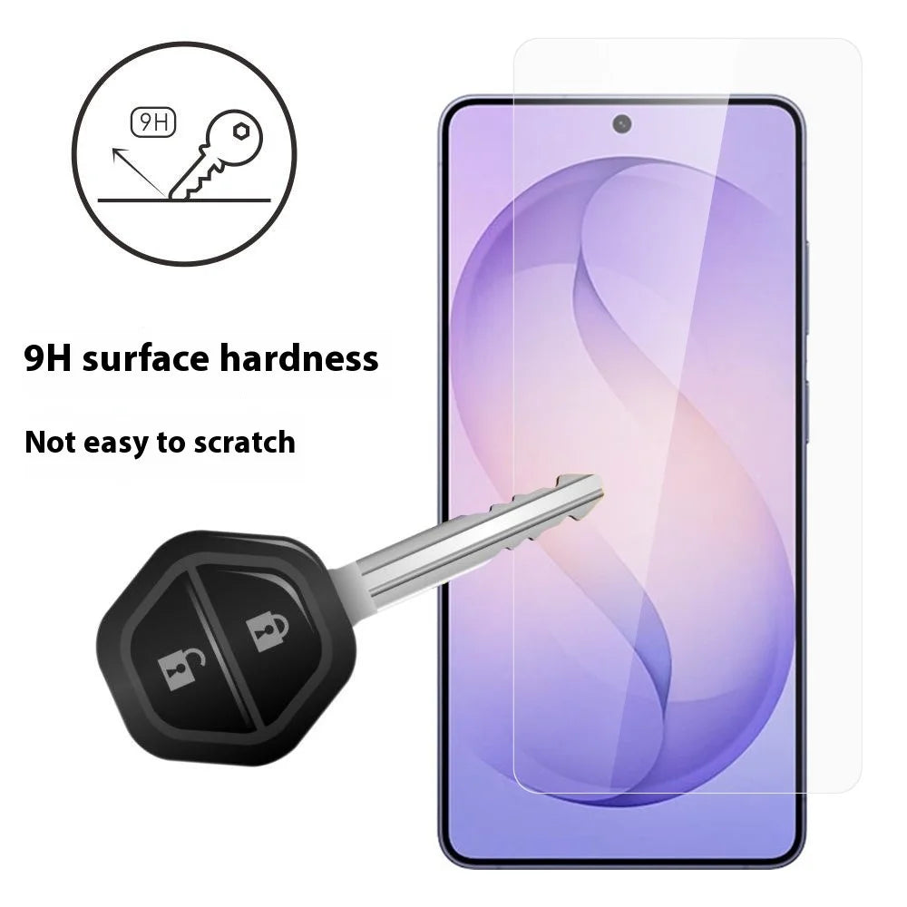 ITIETIE 2PCS For Samsung Galaxy S26 Ultra Silk Printing Tempered Glass 0.25mm High Aluminum Screen Protector, Full Glue, Not Complete Covering - Transparent - 3