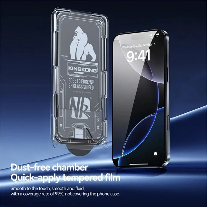 3Pcs For iPhone 18 Pro Max / 17 Pro Max Full Screen Protector HD Clear 3D Arc Edge High Aluminium-silicon Glass Film with Dust-Free Installation Tool - Transparent - 3