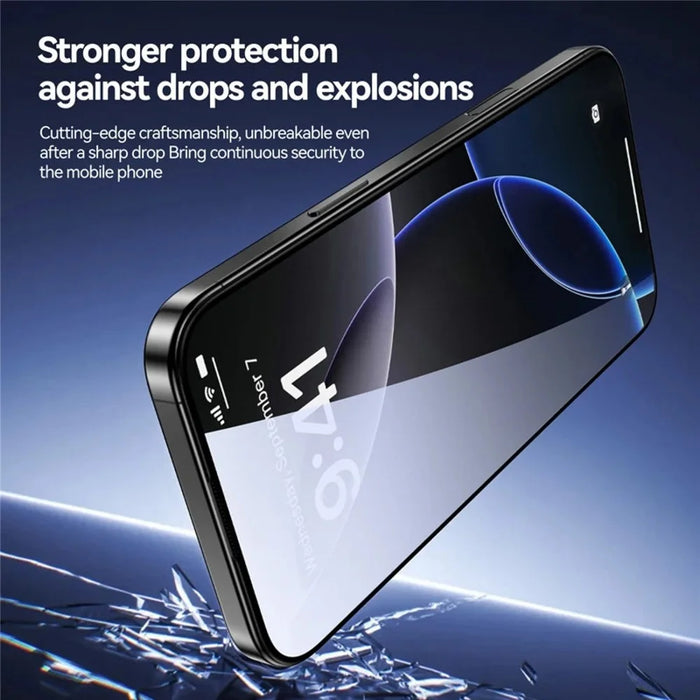 3Pcs For iPhone 18 Pro Max / 17 Pro Max Full Screen Protector HD Clear 3D Arc Edge High Aluminium-silicon Glass Film with Dust-Free Installation Tool - Transparent - 6