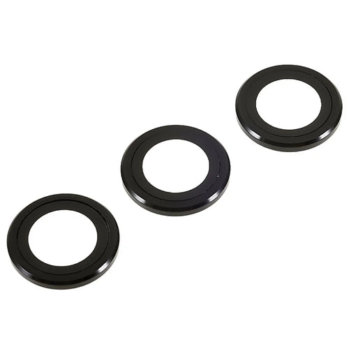 1 Set For Samsung Galaxy S23+ / S23 Anti-scratch Phone Rear Camera Lens Film Metal + Tempered Glass Clear Lens Protector - Black - 1