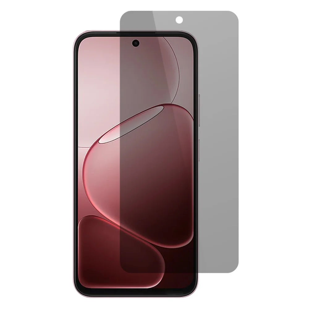 Tempered Glass For Oppo Oppo A6 5G (Global) / A6x 5G / A6x 4G Film Anti-Peep Privacy Protection Full Glue Full Screen Protector - Black - 1