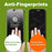 10Pcs for iPhone 17 Pro Max Anti-Spy Matte Full Screen Protector 3D Large Arc Edge High Aluminium-silicon Glass Film - Black - 4