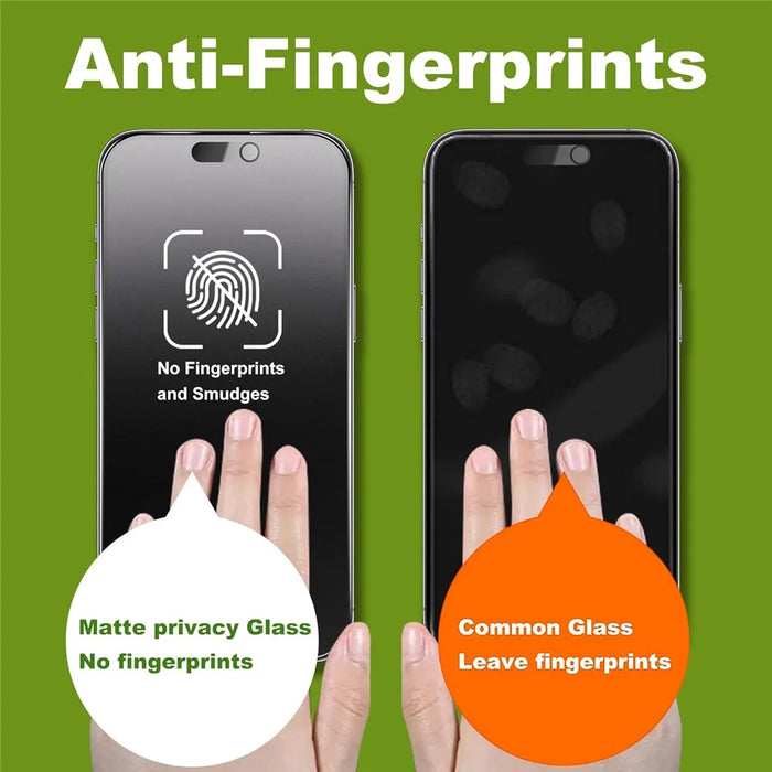 10Pcs for iPhone 17 Pro Max Anti-Spy Matte Full Screen Protector 3D Large Arc Edge High Aluminium-silicon Glass Film - Black - 4