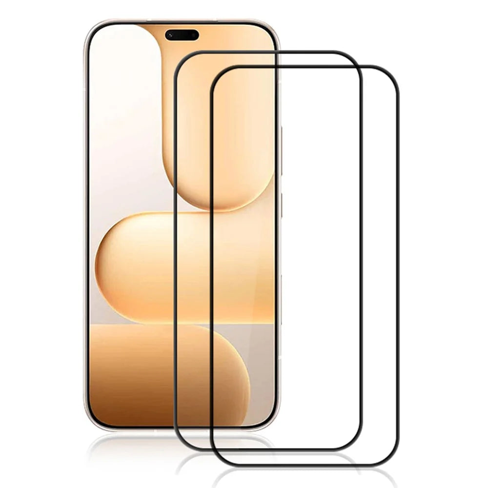 AMORUS 2Pcs For Honor 600 Lite 5G Full Screen Protector Anti-Shatter Full Glue Tempered Glass Film - Black - 1
