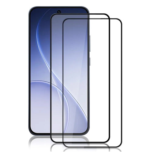 AMORUS 2Pcs For Oppo Reno15 F 5G  /  Reno14 F 5G  /  Reno13 5G (Global) Full Screen Protector Anti-Shatter Full Glue Tempered Glass Film - Black - 1