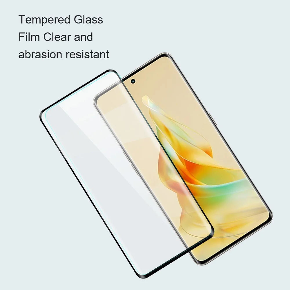 AMORUS 2Pcs For Oppo Reno15 F 5G  /  Reno14 F 5G  /  Reno13 5G (Global) Full Screen Protector Anti-Shatter Full Glue Tempered Glass Film - Black - 6