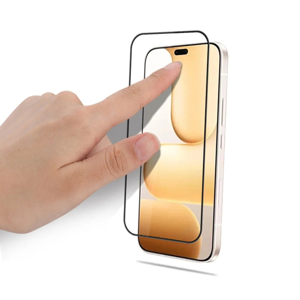 MOCOLO For Honor 600 Lite 5G Full Screen Protector Ultra Clear Shockproof Silk Printing Full Glue Tempered Glass Film - Black - 3