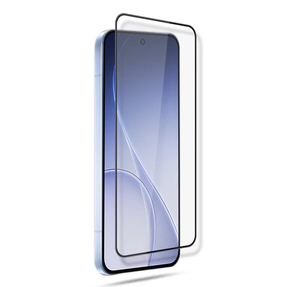 MOCOLO Tempered Glass Film For Oppo Reno15 F 5G  /  Reno14 F 5G  /  Reno13 5G (Global) Full Screen Protector Anti-Shatter Silk Printing Full Glue - Black - 3