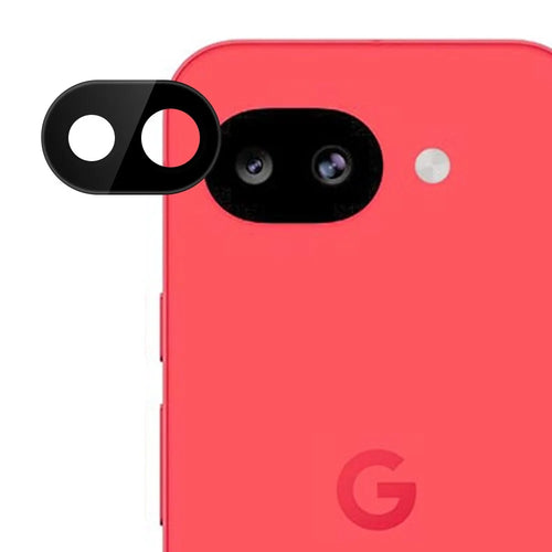 For Google Pixel 10a Tempered Glass Lens Protector Silk Printing Camera Lens Film - Black - 1