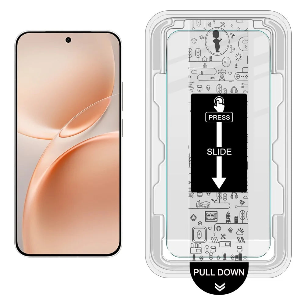 IMAK For vivo V70 5G / V70 Elite 5G Tempered Glass Screen Protector with Dust-free Installation Tool (Fingerprint Unlock) (Not Complete Coverage) - Transparent - 2
