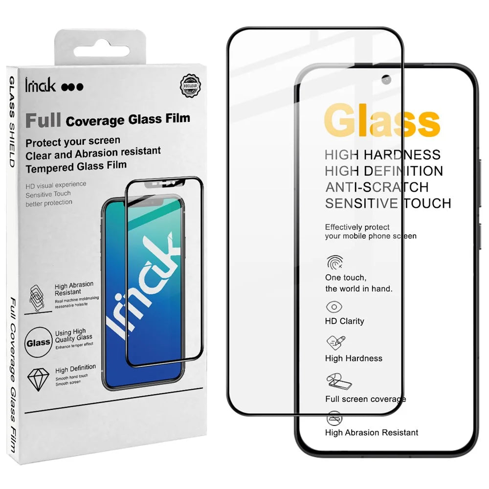 IMAK Pro+ Series For vivo iQOO 15 Ultra 5G Screen Protector Full Coverage Tempered Glass Film (Fingerprint Unlock) - Transparent - 5