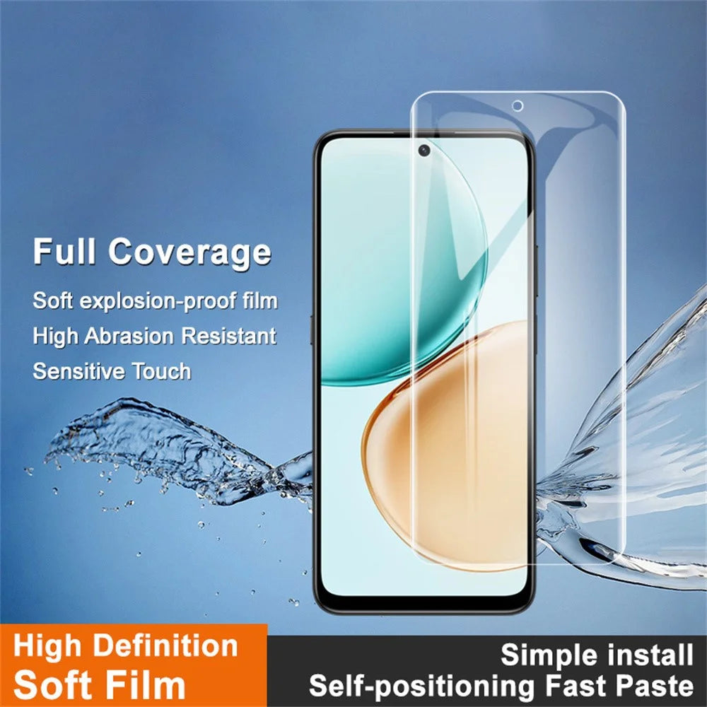 IMAK Hydrogel Film 4th Gen Soft TPU Film For Honor 400 Smart 5G / 400 Smart 4G / X7d 4G / X7d 5G Ultra Clear Full Screen Protector - Transparent - 2