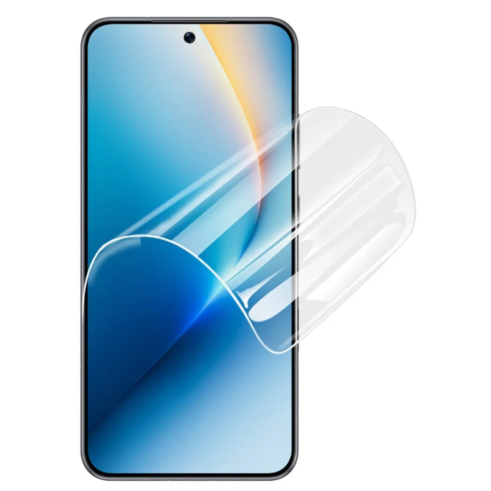 IMAK Hydrogel Film 4th For Honor Win 5G / Win RT 5G Full Screen Protector Ultra Clear Full Glue Soft TPU Film (Fingerprint Unlock) - Transparent - 3
