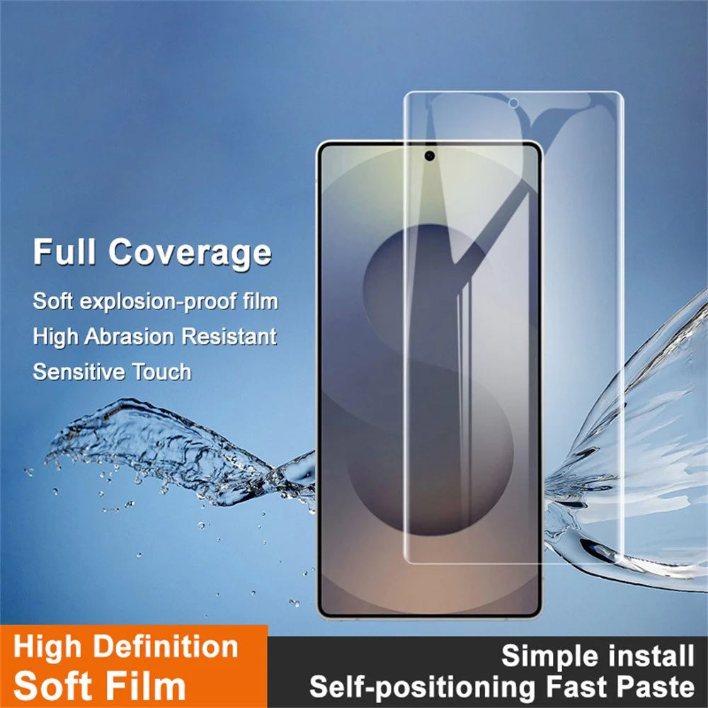 IMAK Hydrogel Film 4th For Samsung Galaxy S26 Ultra Full Screen Protector Ultra Clear Full Glue Soft TPU Film (Fingerprint Unlock) - Transparent - 2