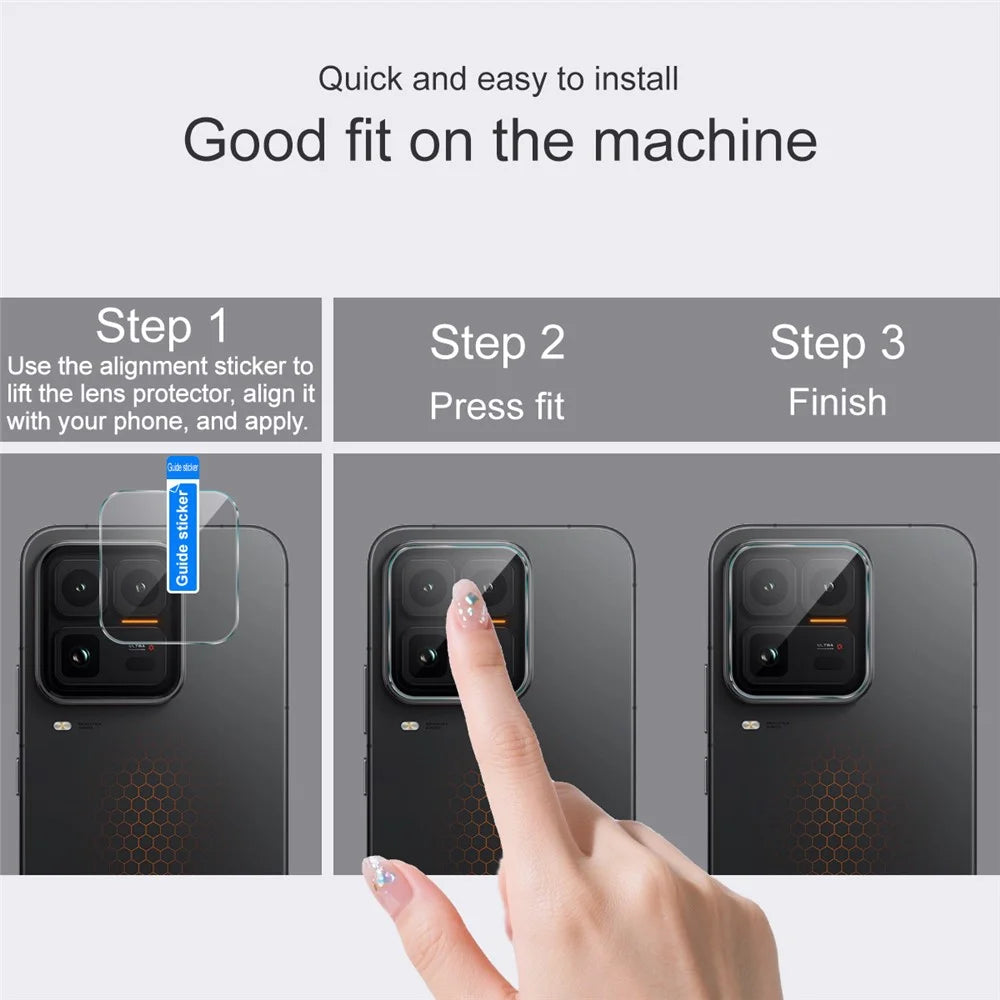 IMAK For vivo iQOO 15 Ultra 5G Camera Lens Protector Slim Tempered Glass Full Coverage Lens Film - Transparent - 6