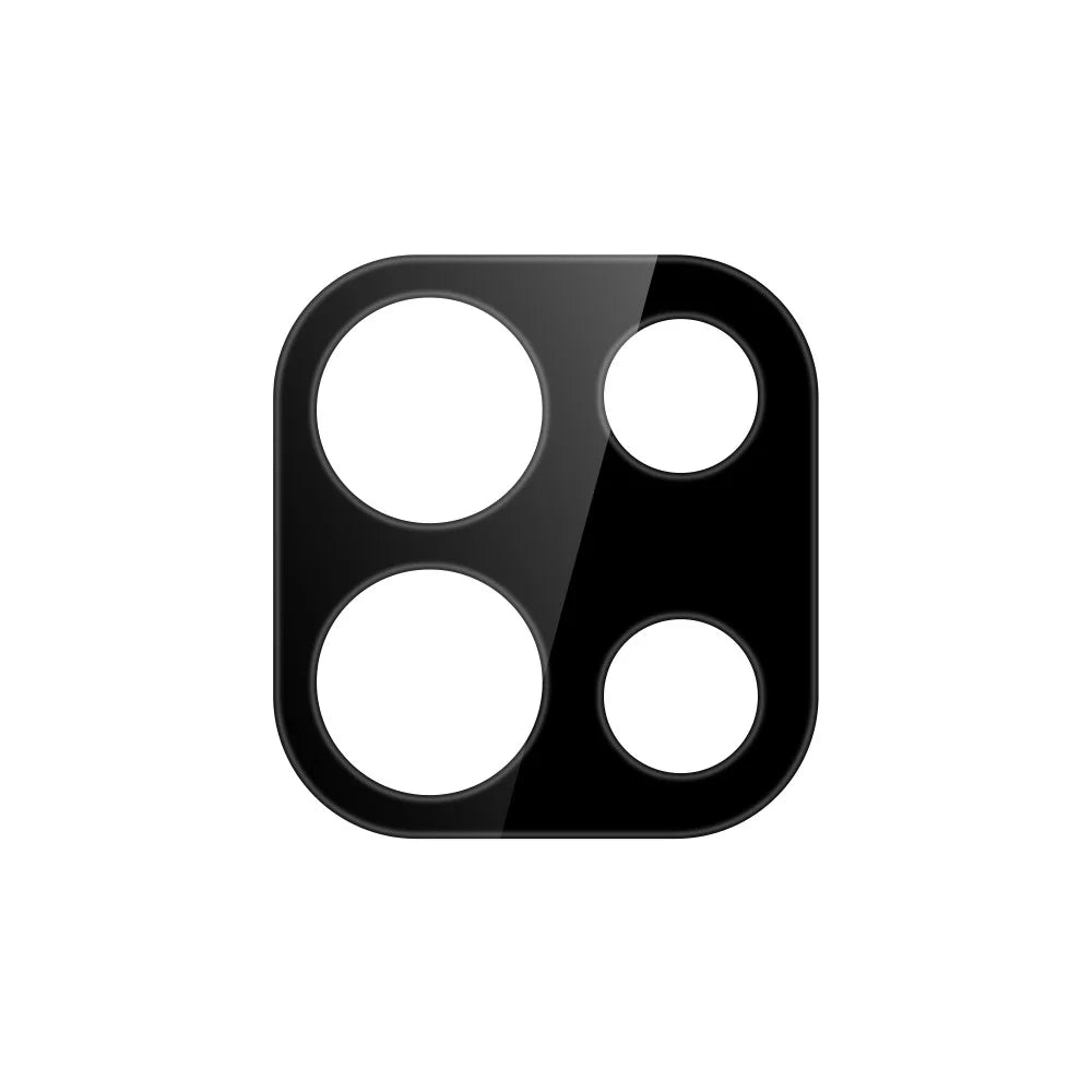 Tempered Glass Lens Protector for OnePlus Turbo 6V 5G / Turbo 6 5G Silk Printing Camera Lens Film - Black - 2
