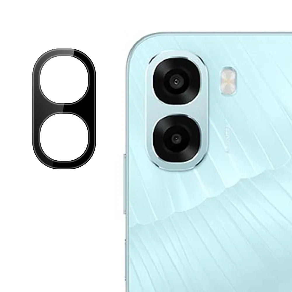 For Oppo A6x 4G Tempered Glass Lens Protector Silk Printing Camera Lens Film - Black - 1