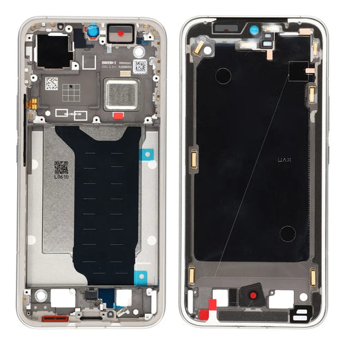 For Xiaomi 15T Pro OEM Middle Plate Frame Repair Part (A-Side) (Without Logo) - Silver - 1