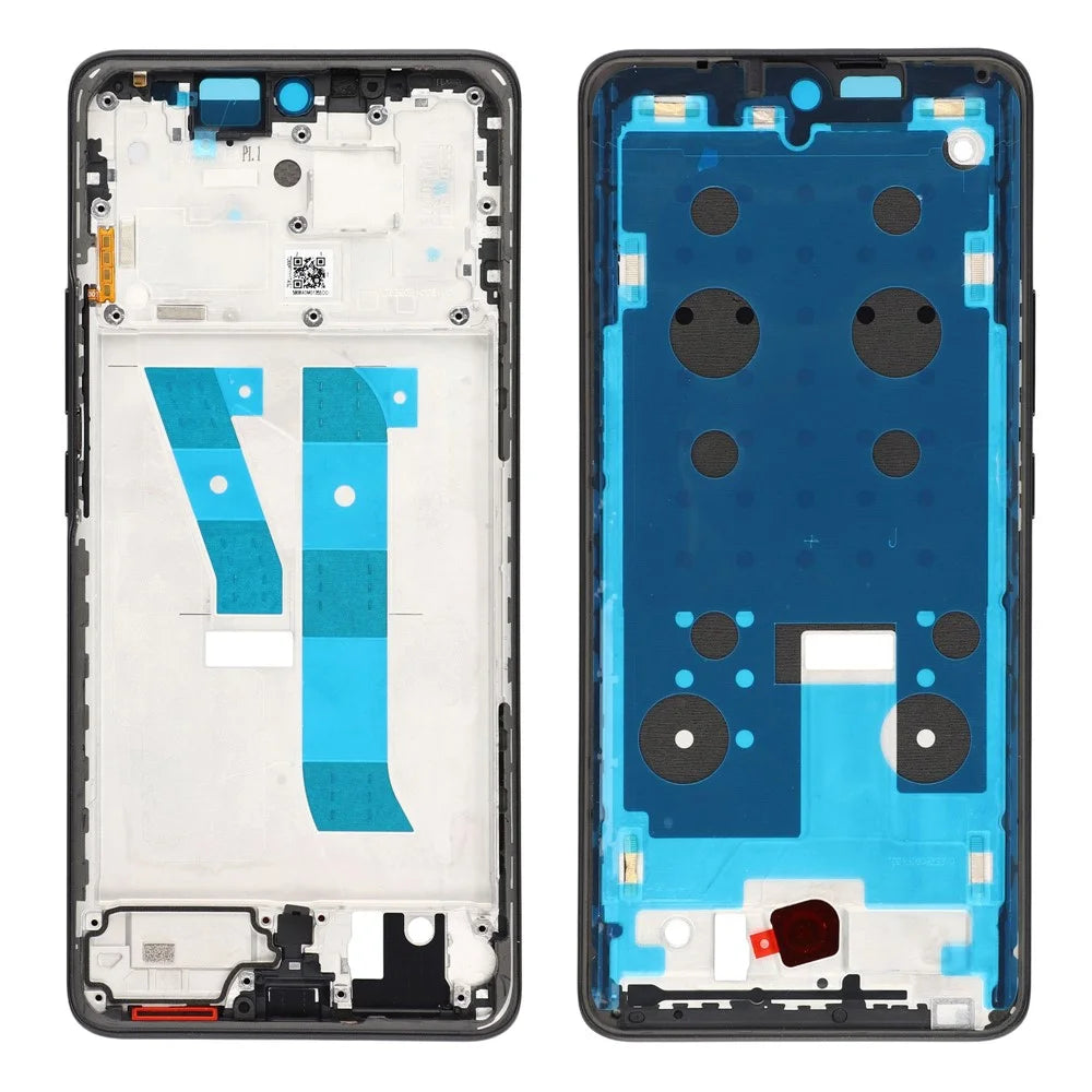 For Xiaomi Redmi Note 15 4G (Global) OEM Middle Plate Frame Repair Part (A-Side) (Without Logo) - Black - 1