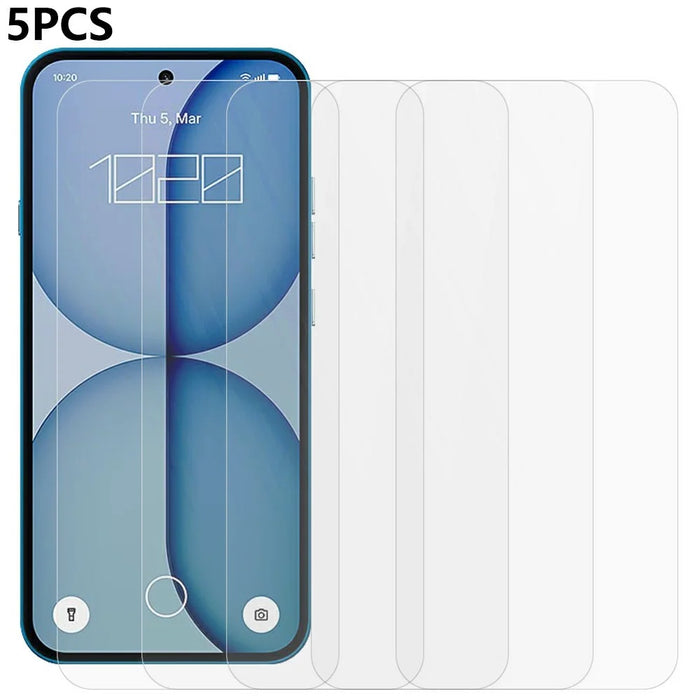 5Pcs For Nothing Phone (4a) Front Screen Protector 0.3mm 2.5D Tempered Glass Film, Not Full Covering - Transparent - 1