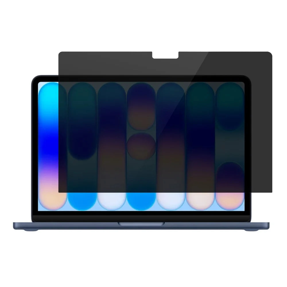 For MacBook Neo 13 inch (2026) Privacy Screen Protector Straight Edge Full Screen Tempered Glass Film - Black - 1