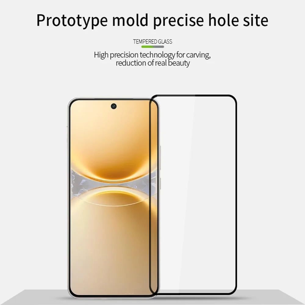 MOFI For vivo Y500 Pro 5G  Screen Protector 9H Full Glue Full Coverage High Aluminum-Silicon Glass Film - Black - 3