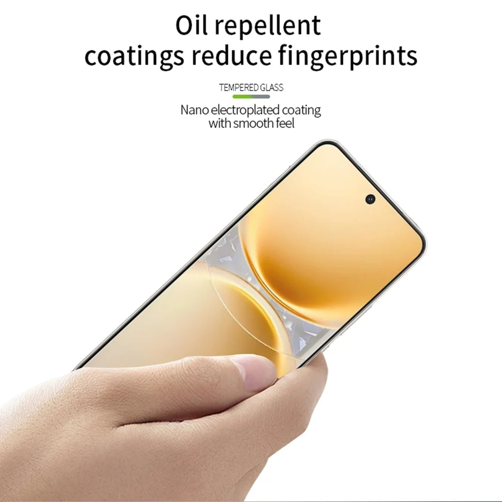 MOFI For vivo Y500 Pro 5G  Screen Protector 9H Full Glue Full Coverage High Aluminum-Silicon Glass Film - Black - 4
