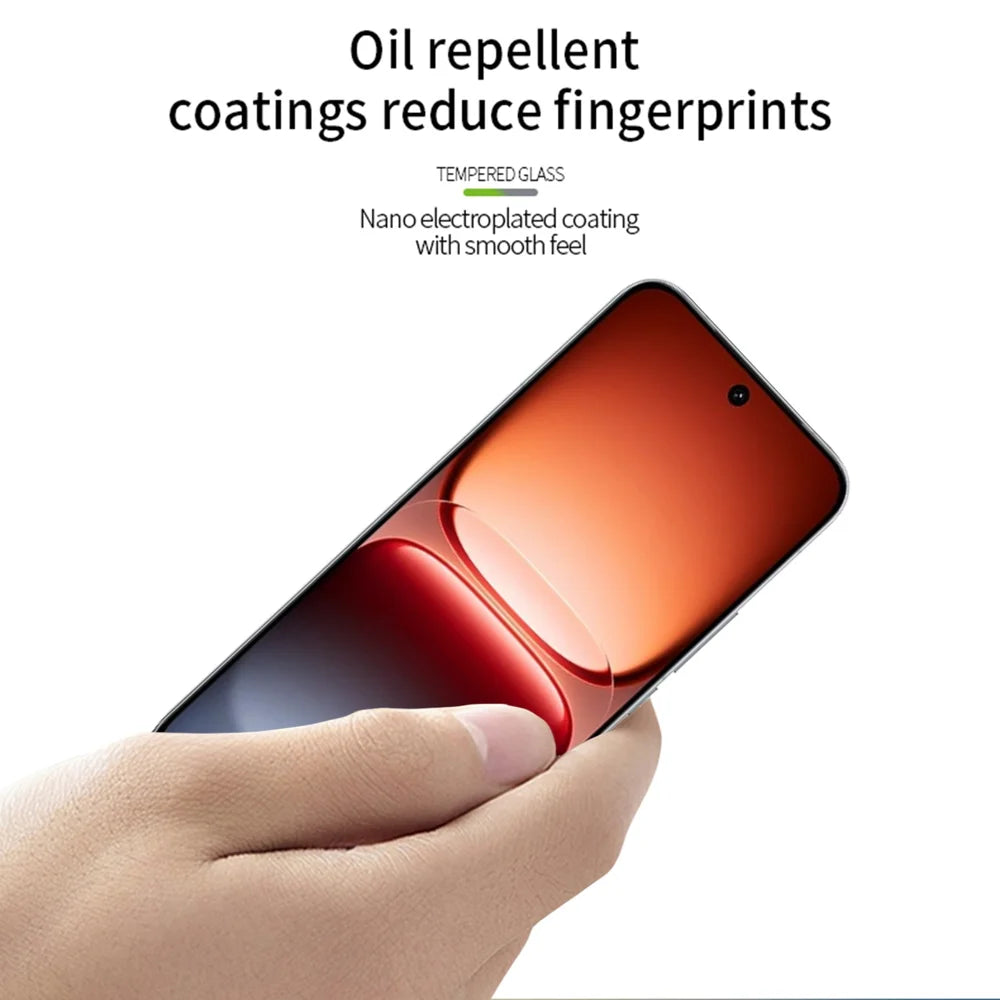 MOFI For vivo iQOO 15 5G  Screen Protector 9H Full Glue Full Coverage High Aluminum-Silicon Glass Film - Black - 4