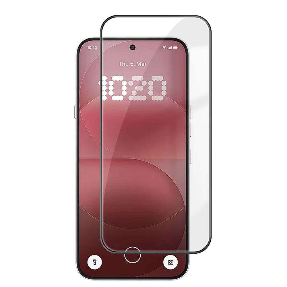 For Nothing Phone (4a) Pro HD Full Screen Protector Silk Printing Black Edge High Aluminium-silicon Glass Film - As Shown - 1